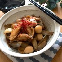 ID:385193                                                         #手羽中とごぼうのにんにく甘辛煮 💕