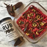 紅芯大根と干し柿のサラダ