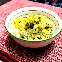 菜の花ご飯❣️質素にそしてシンプルに。(〃ω〃)✨💛