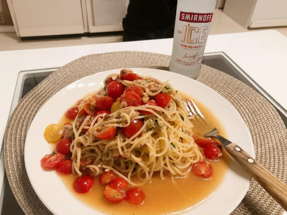 トマトの冷製パスタ|おかゆさん