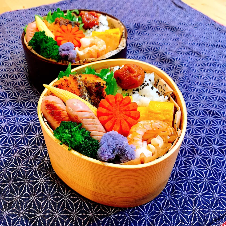 鮭の香草ムニエル弁当✴︎                                    メインが野菜に埋もれちゃった（笑）|あやみんさん