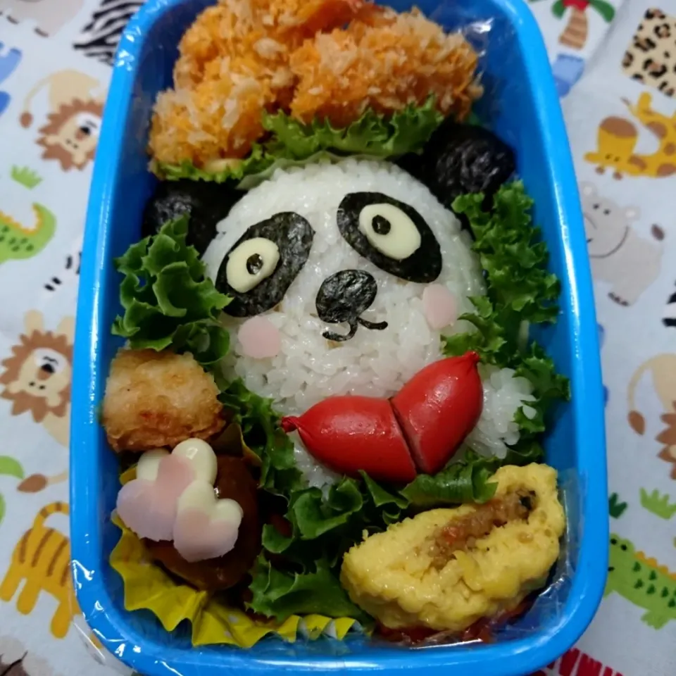 子供ﾊﾟﾝﾀﾞ🐼弁当|YÖuയꕤ*.ﾟさん