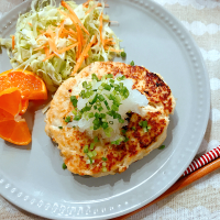 nanaさんの豆腐ハンバーグ🍴♪作ってみました( ⁎ᵕᴗᵕ⁎ ).｡.:*･゜