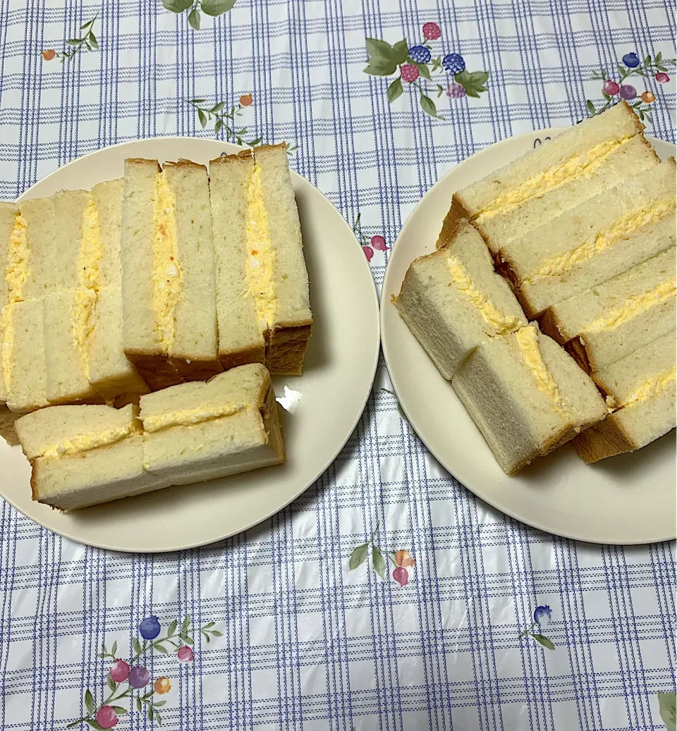 Snapdishの料理写真:乃が美のパンでタマゴサンド🥪|iguigupopさん