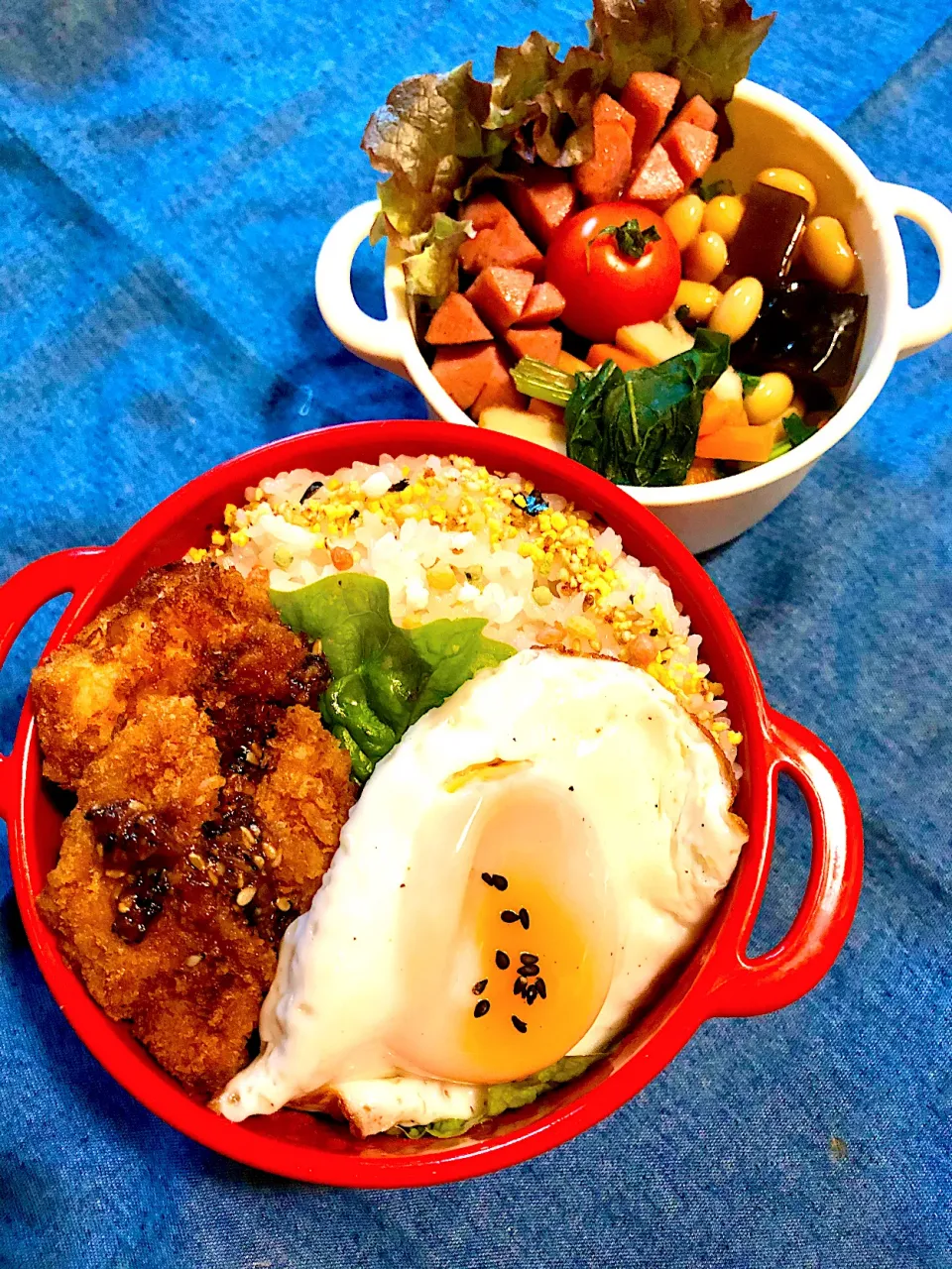 Snapdishの料理写真:旦那のお弁当🍱|ぷーはるひゅうさん