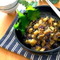 ID:385157                                                          #なすの胡麻じゃこ炒め 💕