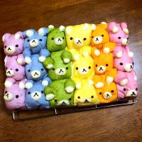 リラックマのレインボーちぎりパン