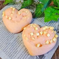 ハートのいちごパン☆