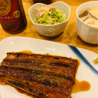 昨日は鰻〜な夕飯
