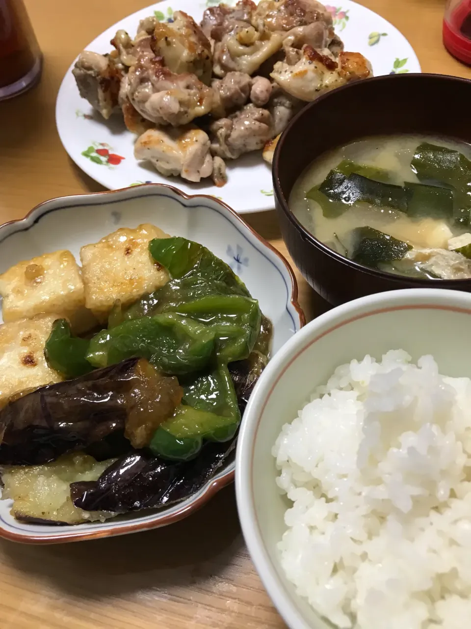 揚げ豆腐の煮びたし&ハーブチキン|sinさん