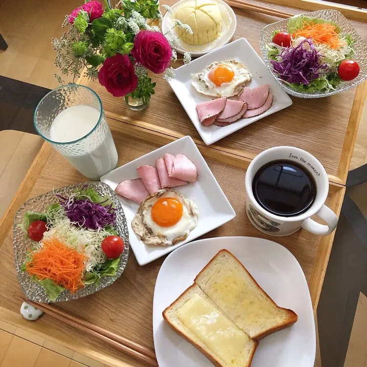 Snapdishの料理写真:1/25❤︎休日モーニング❤|Makinsさん