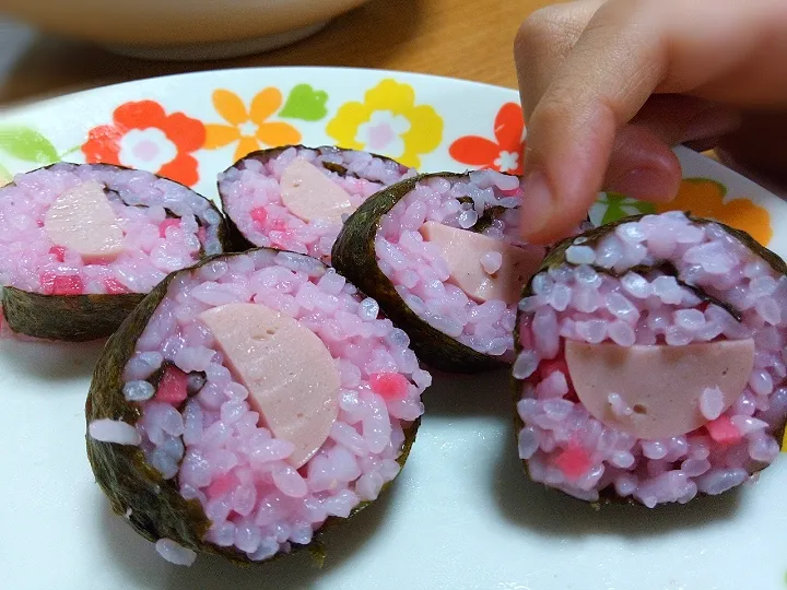 ✽ピンクの海苔巻き✽|＊抹茶＊さん