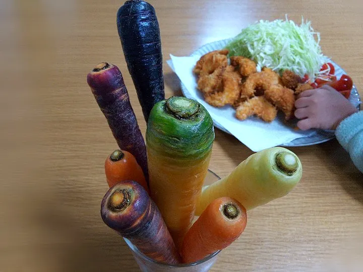 ✽フルーツ人参🥕✽海老フライ🍤✽|＊抹茶＊さん