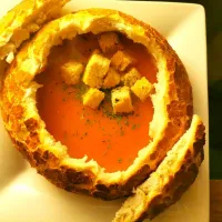 Tomato soup bread bowl|Half-baked Chefさん