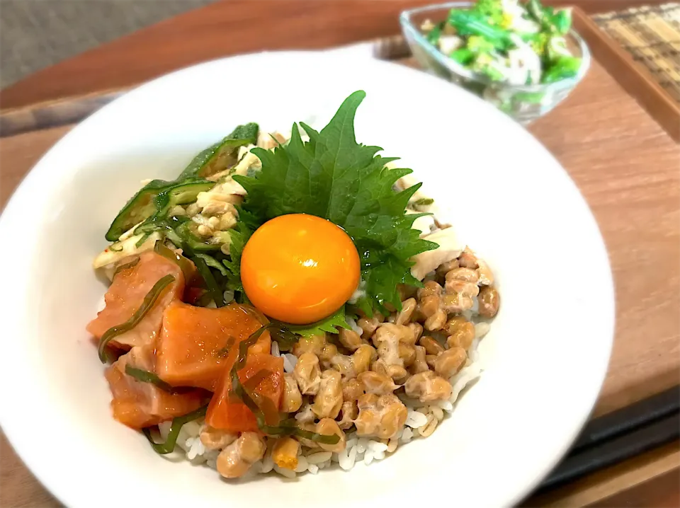 ネバネバ丼|ちっきーさん