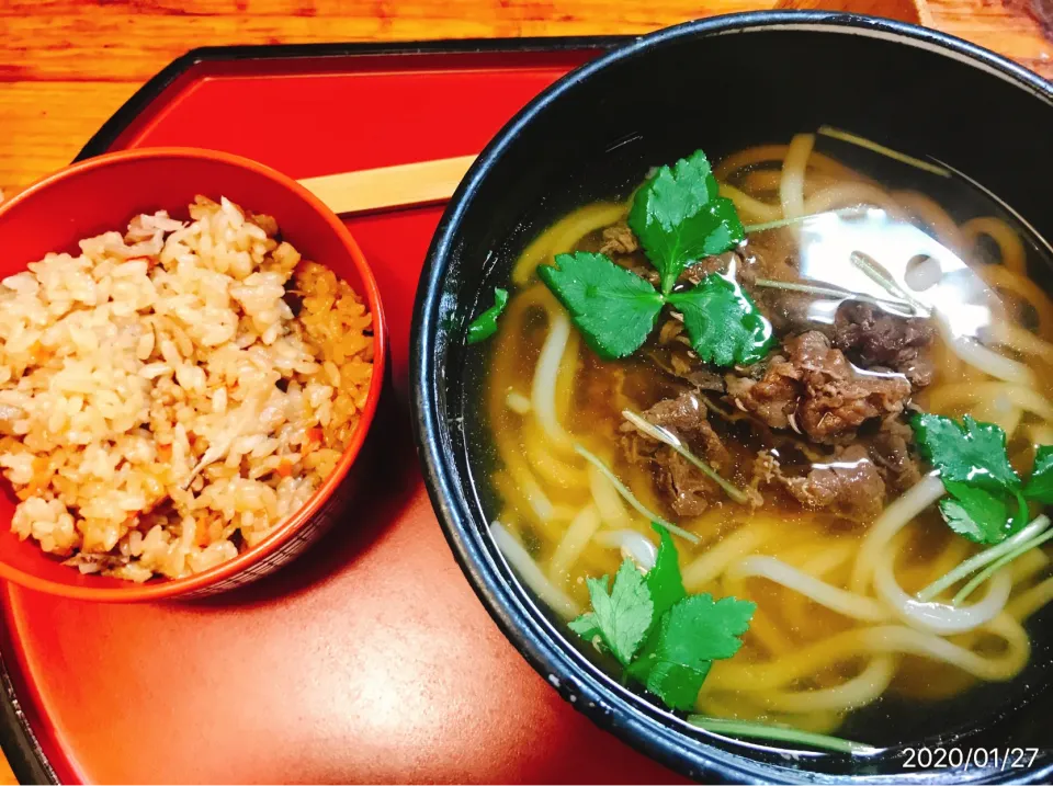 吾作　肉うどん&椎茸ご飯|コージ💫さん