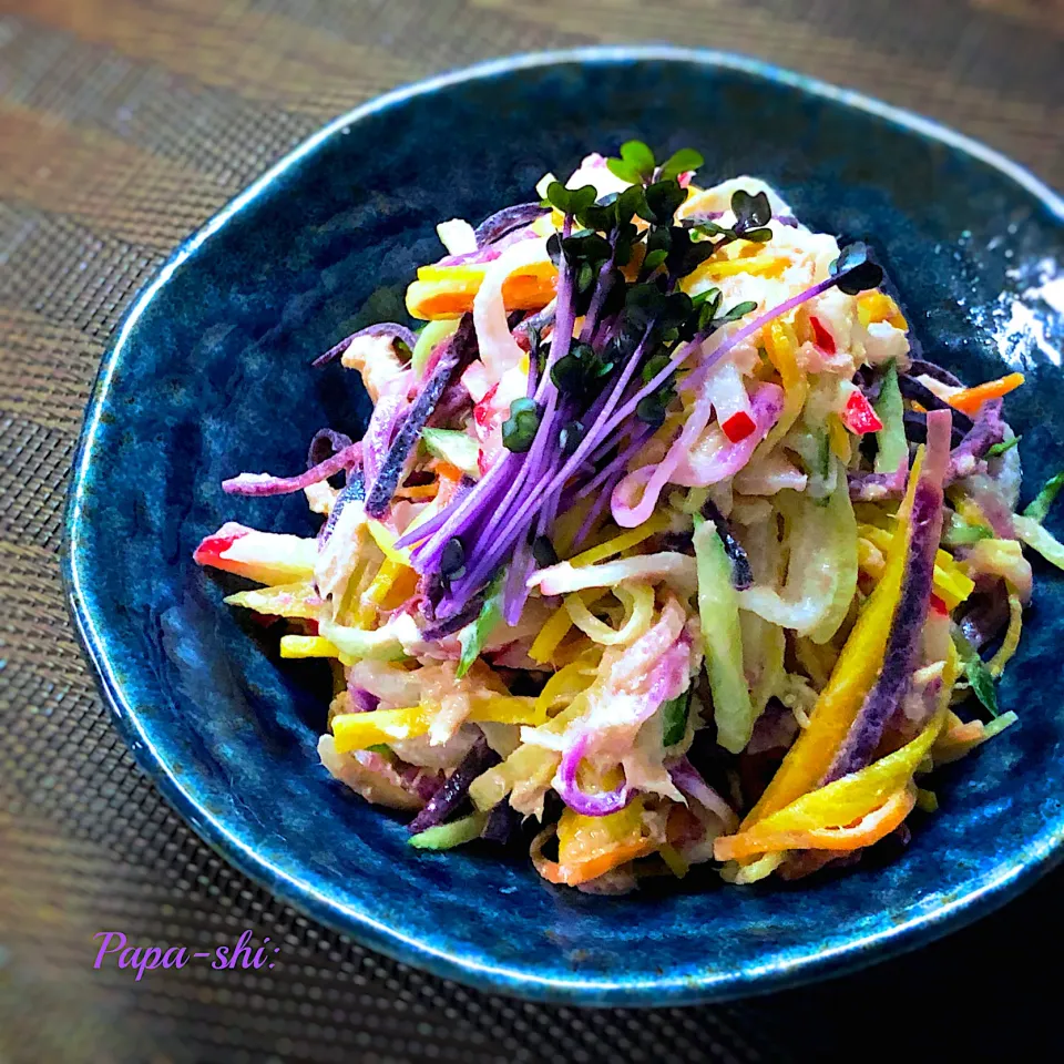 カラフル野菜のサラダ🥗|パパ氏さん