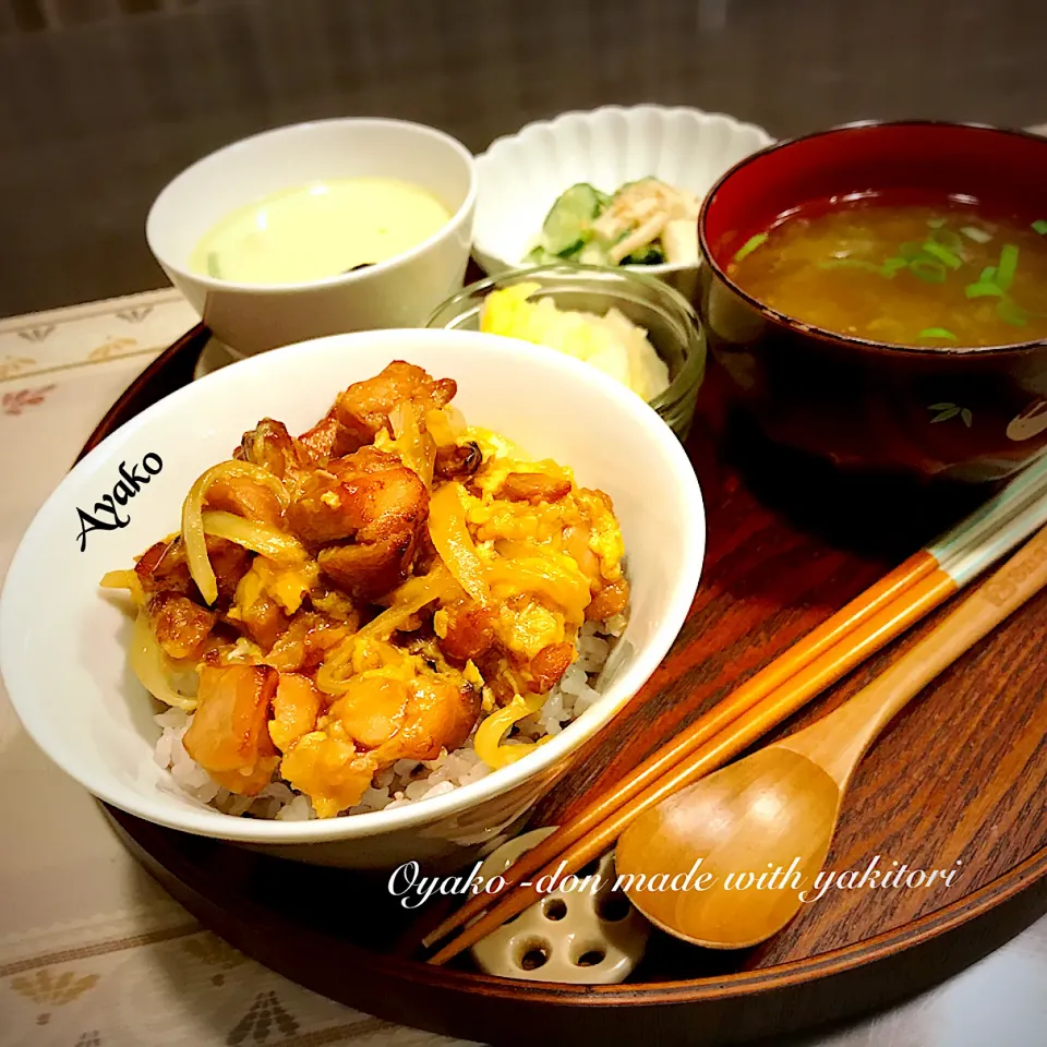 Snapdishの料理写真:焼き鳥で作る親子丼|亜矢子さん