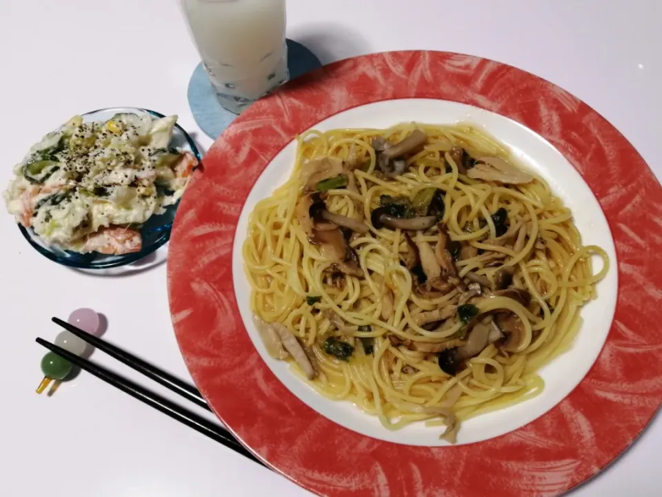 茸だらけの和風パスタ🍝|Kojiさん