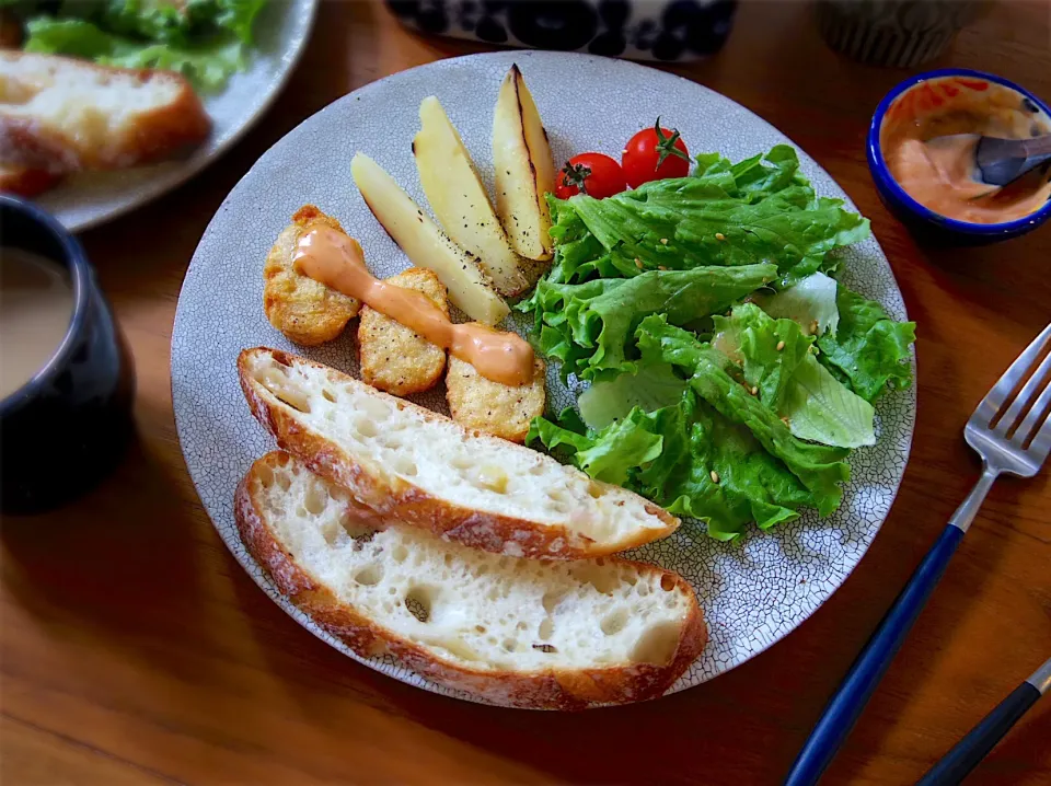 シンプル朝ごはんという名の手抜き朝ごはん|@chieko_tanabe_さん