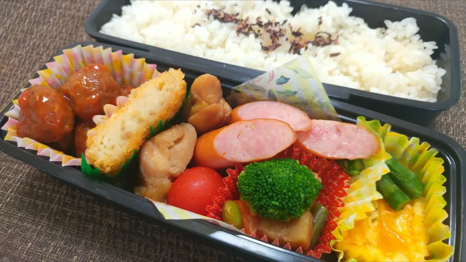 Snapdishの料理写真:19.08.24の夫くんへのお弁当🍱|💗やよ💗さん