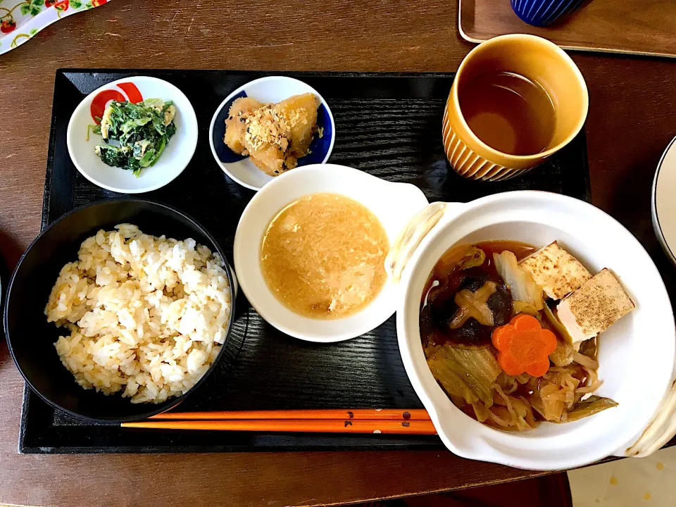 ベジ料理♡高野豆腐のすき焼きのご飯|みよさん