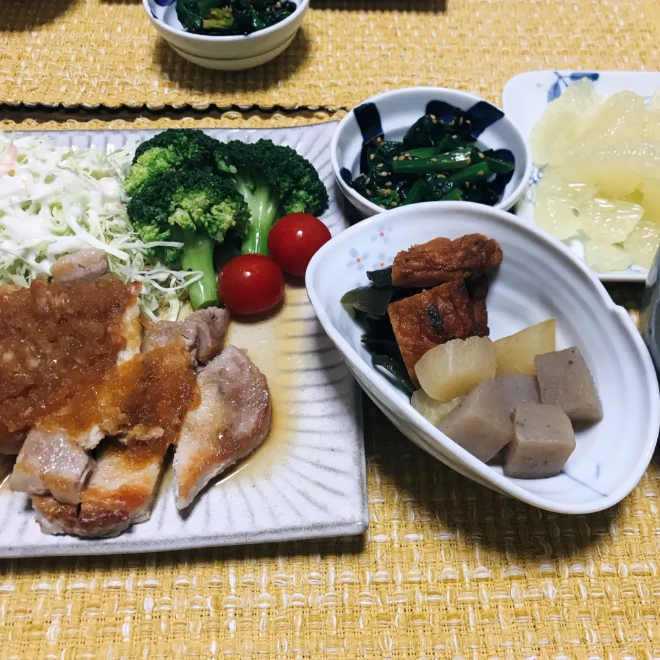 Snapdishの料理写真:昨日のごはん！ポークソテー|naoさん