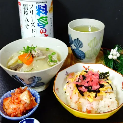 「料亭の味 フリーズドライ 備蓄用顆粒みそ」を使ってみたSnapdishの料理・レシピ写真:豚汁フゥ だご汁[団子汁]