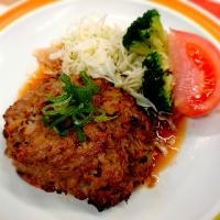 カロリー3割カット照り焼きハンバーグ