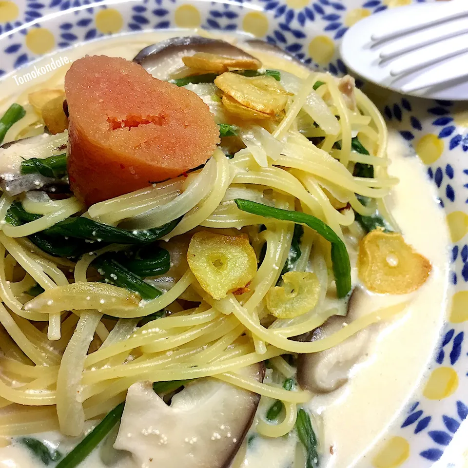 明太子とほうれん草のクリームパスタ♡|🇯🇵ともこちゃん。さん