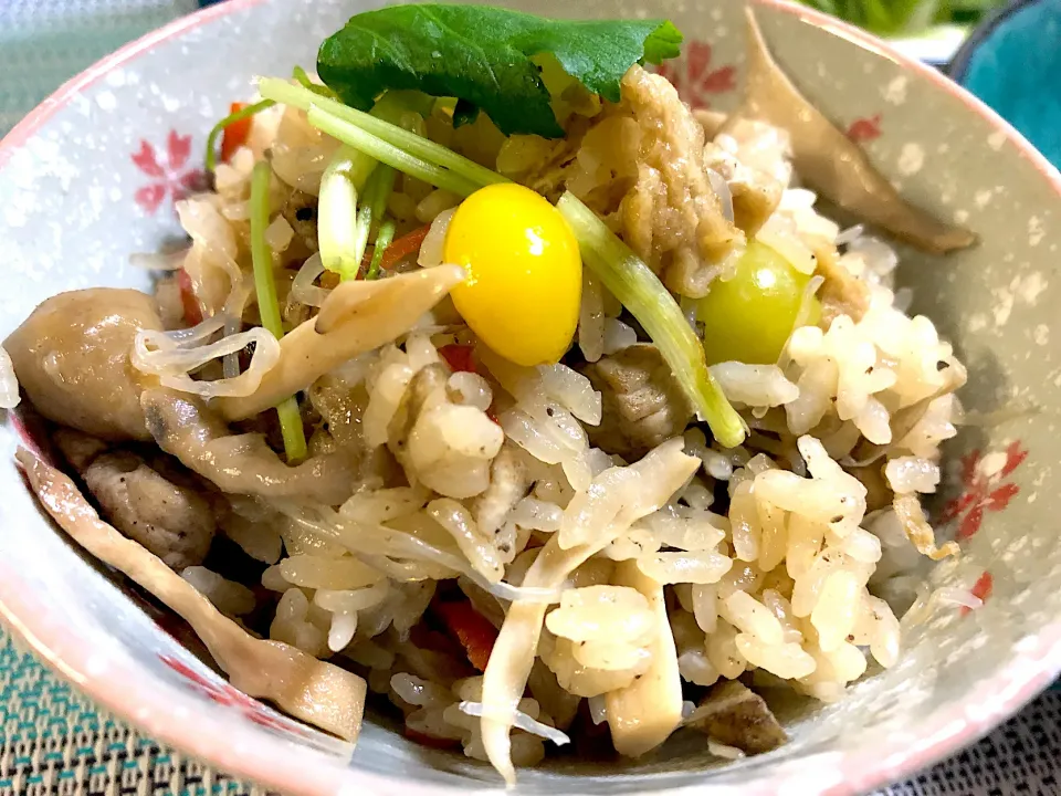 エリンギ たっぷり 炊き込みご飯🍚|ぽっちさん