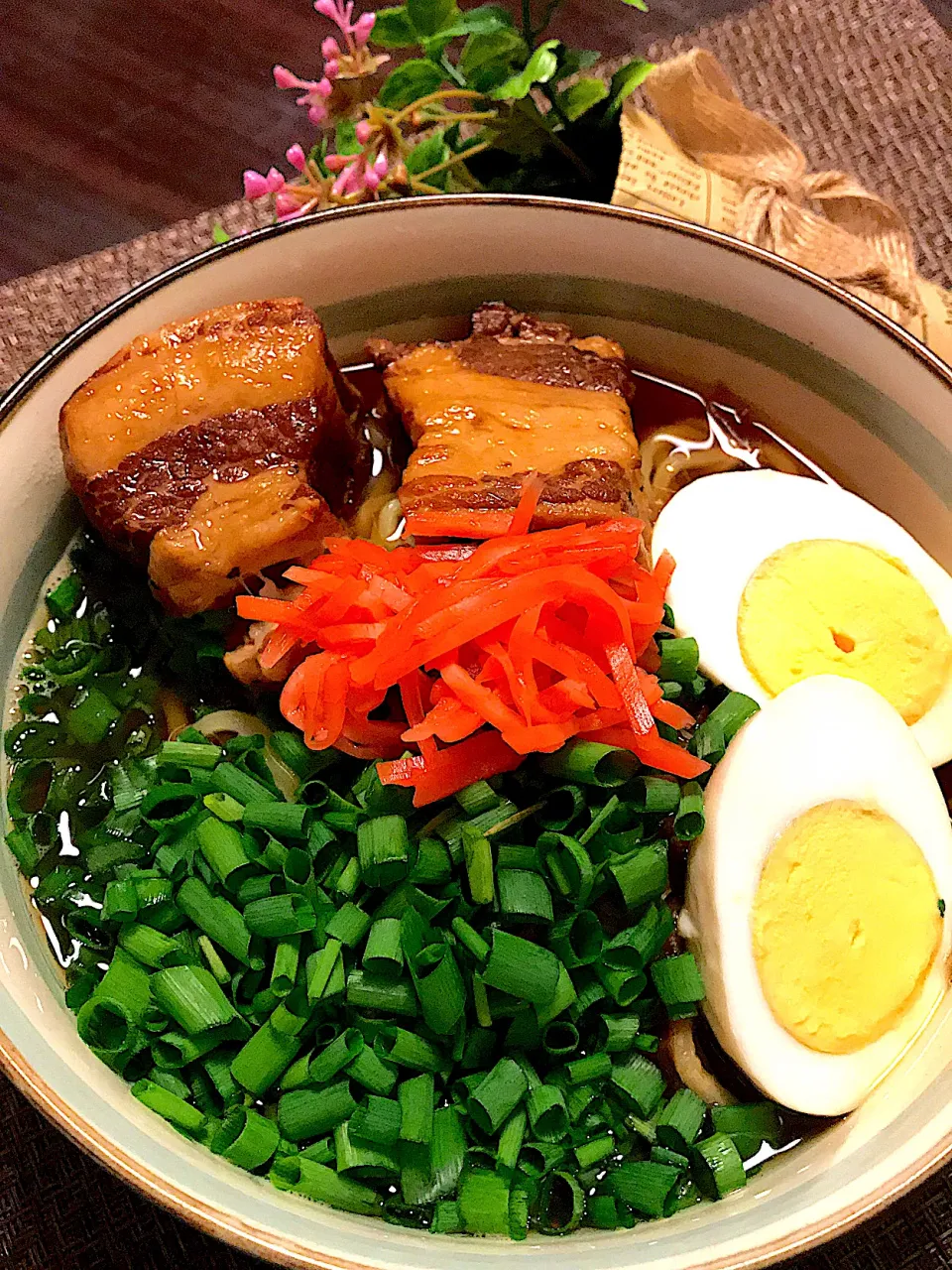 豚の角煮の残り物、沖縄そば❤️❤️❤️|🌺🌺Foodie🌺🌺さん