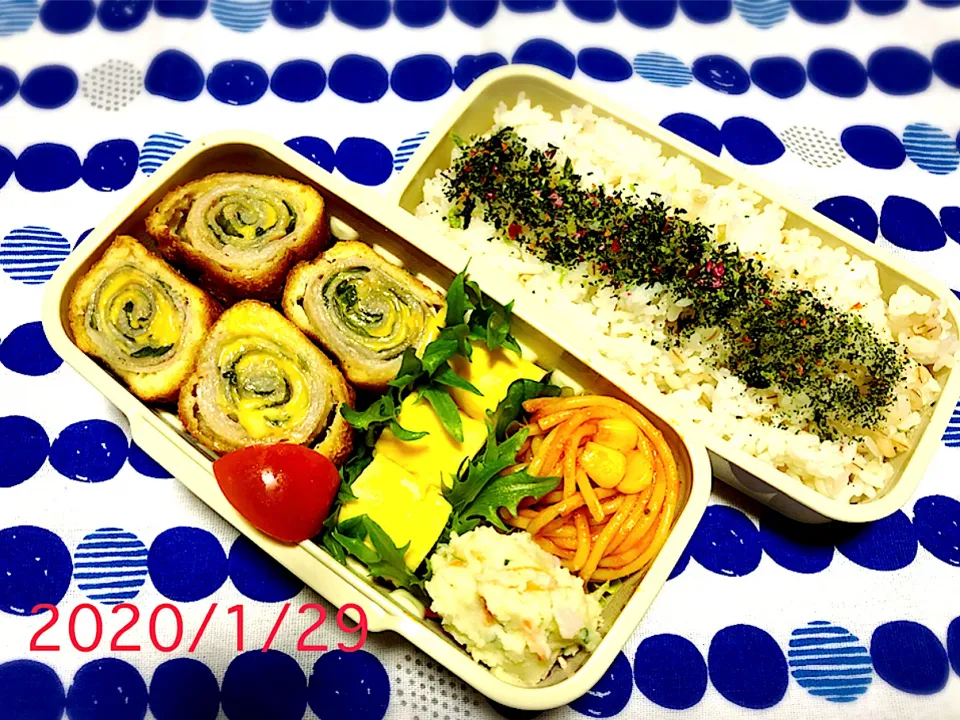 大葉とチーズのロールカツBENTO🍱|BOSS.あーちゃんさん