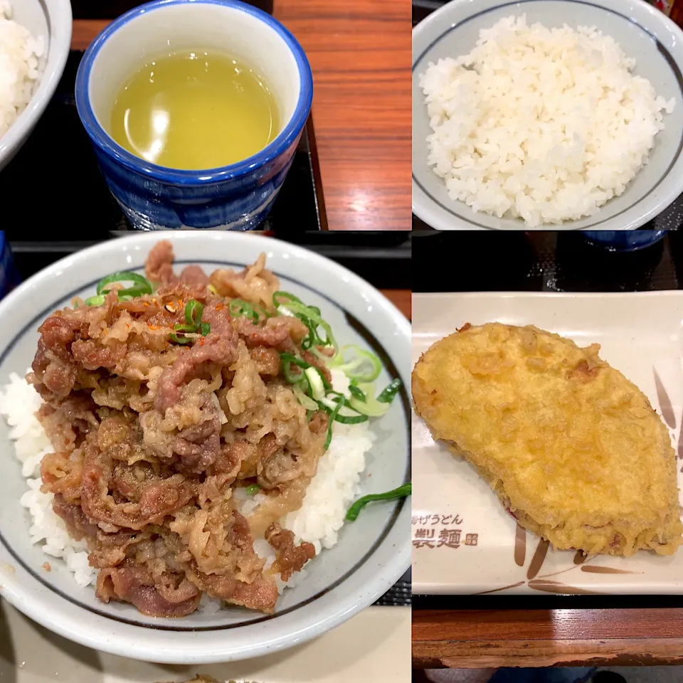 Snapdishの料理写真:肉丼　さつま芋|るみおんさん