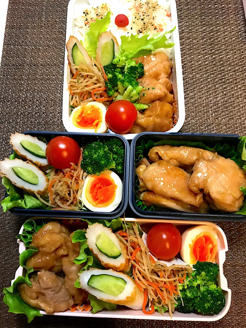 1/29 🍱3人分照り焼きチキン弁当|🌹ゆぅ🌹さん