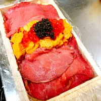 Snapdishの料理写真:魚卵肉弁当|炊かれたいオトコ おこん 小栁津さん