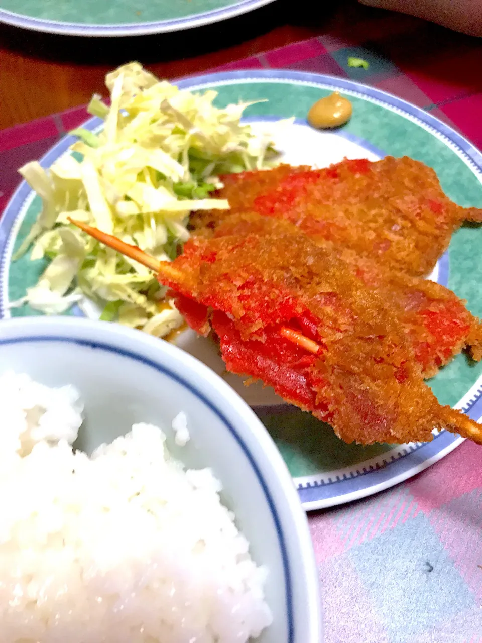 紅生姜フライ定食|シュトママさん