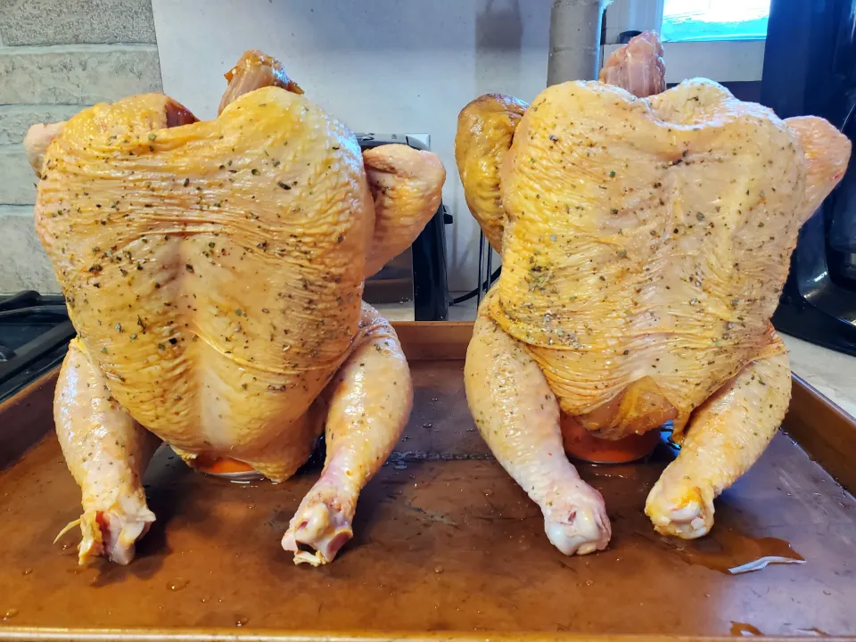 Snapdishの料理写真:Drunking Chicken Ready for the Oven|Frank Ortizさん