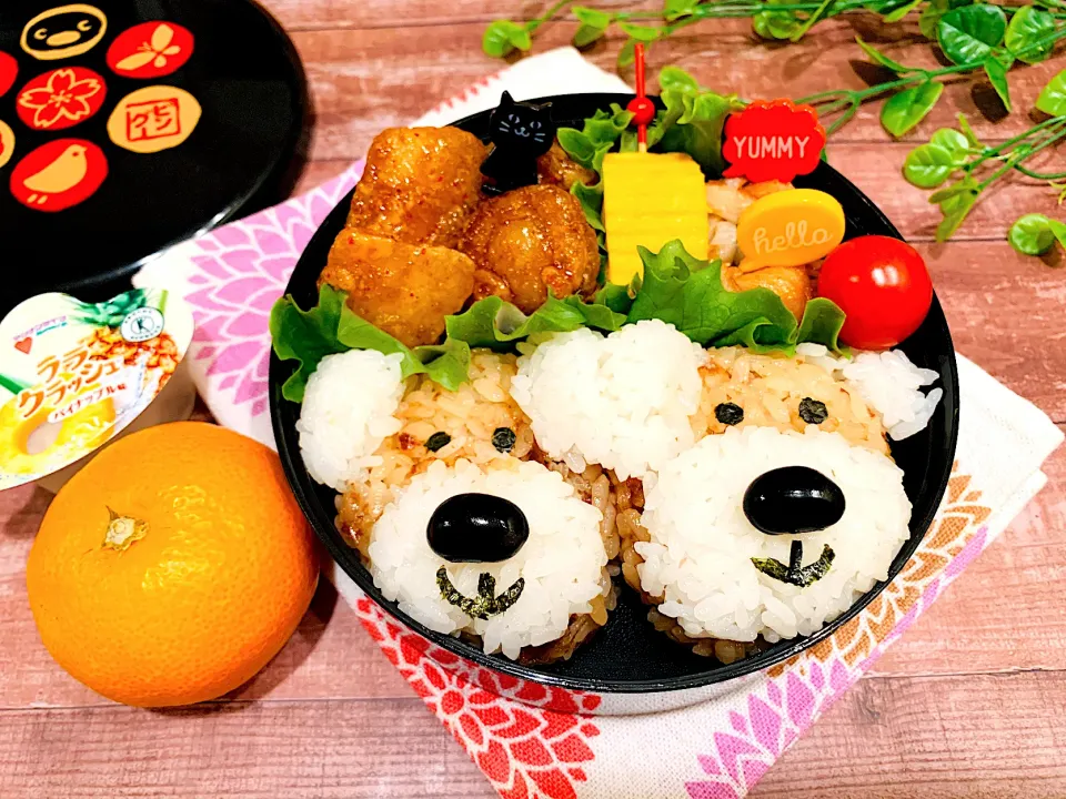 Snapdishの料理写真:JKお弁当🐶わんわん弁当|いちごさん