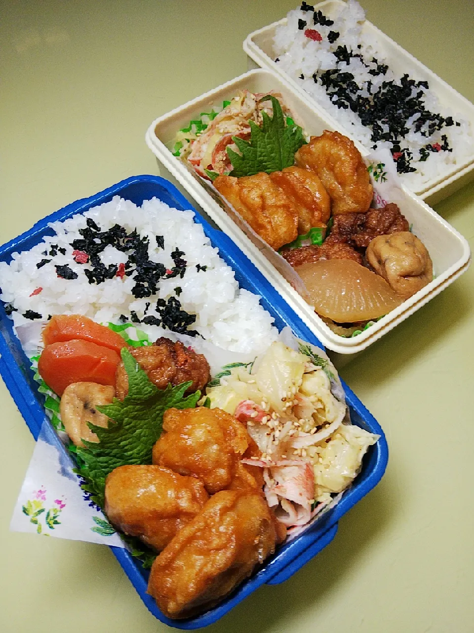 Snapdishの料理写真:1/30 父娘弁当|けろよんさん