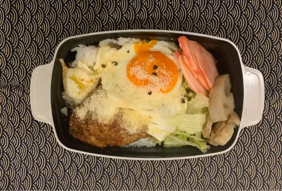 高野豆腐粉入りハンバーグ弁当|momomamaさん