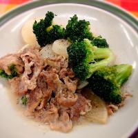 牛肉と大根のバターしょうゆ炒め