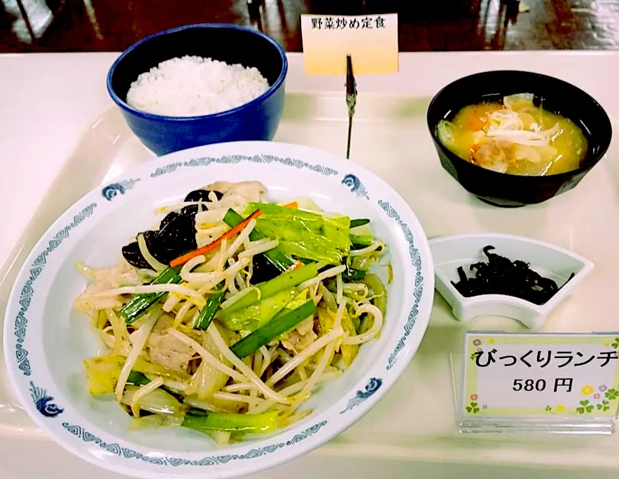 Snapdishの料理写真:野菜炒め定食|nyama1さん