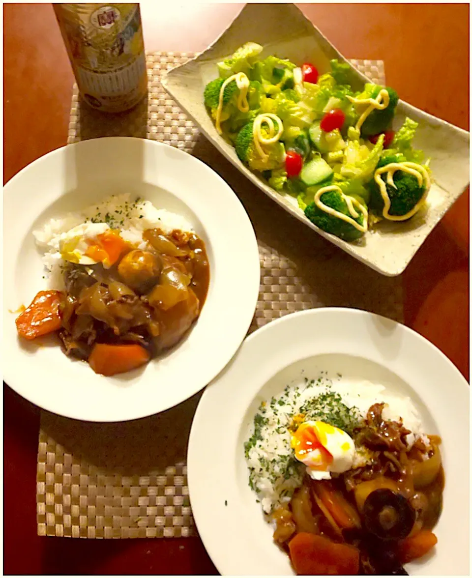 Today's Dinner🍴 さっぱりｻﾗﾀﾞ･ﾋﾞｰﾌｼﾁｭｰw/新米|🌈Ami🍻さん