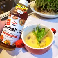 パパッとちゃんと！これ！うま！！つゆを使って♪青山金魚さんのレンジで作れちゃう茶碗蒸し⸜(* ॑꒳ ॑* )⸝⋆*