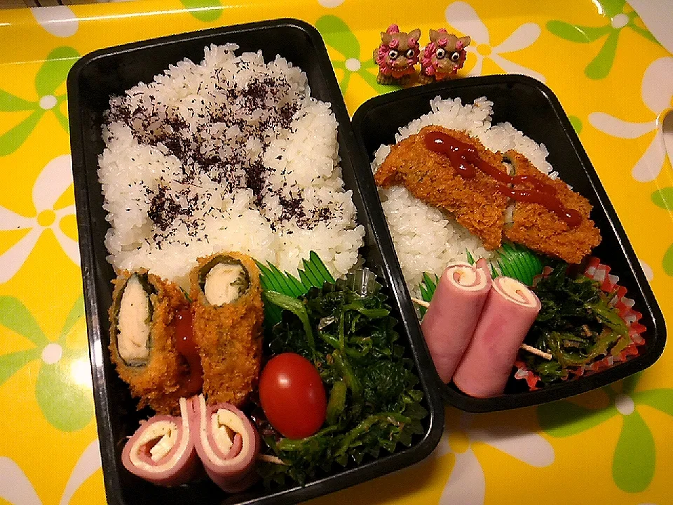 夫の弁当、娘の弁当|みどりさん