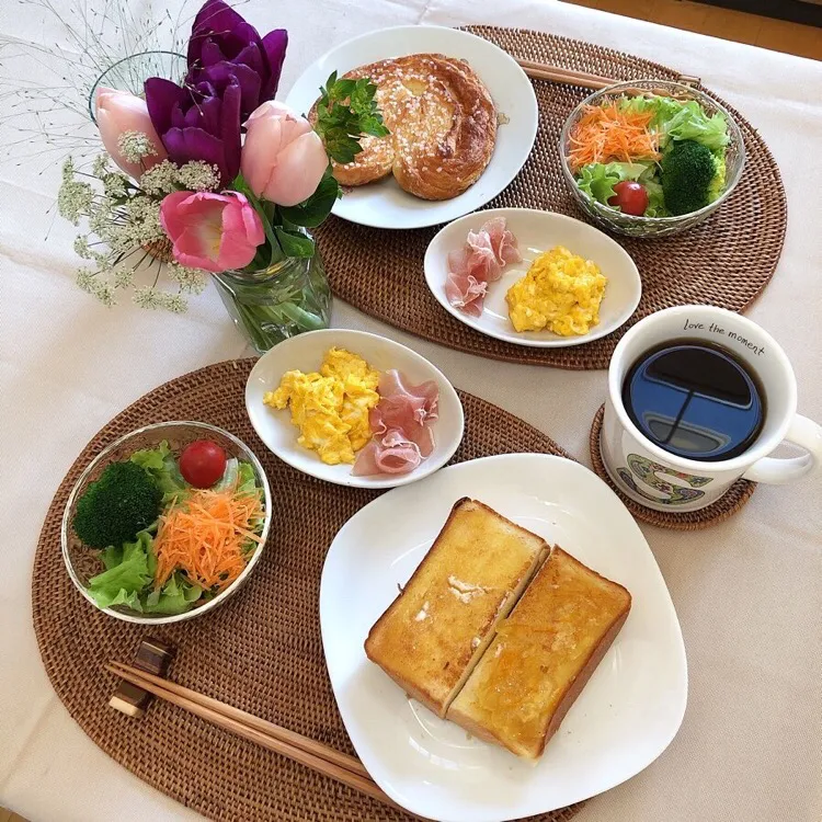 Snapdishの料理写真:1/31❤︎休日モーニング❤︎|Makinsさん