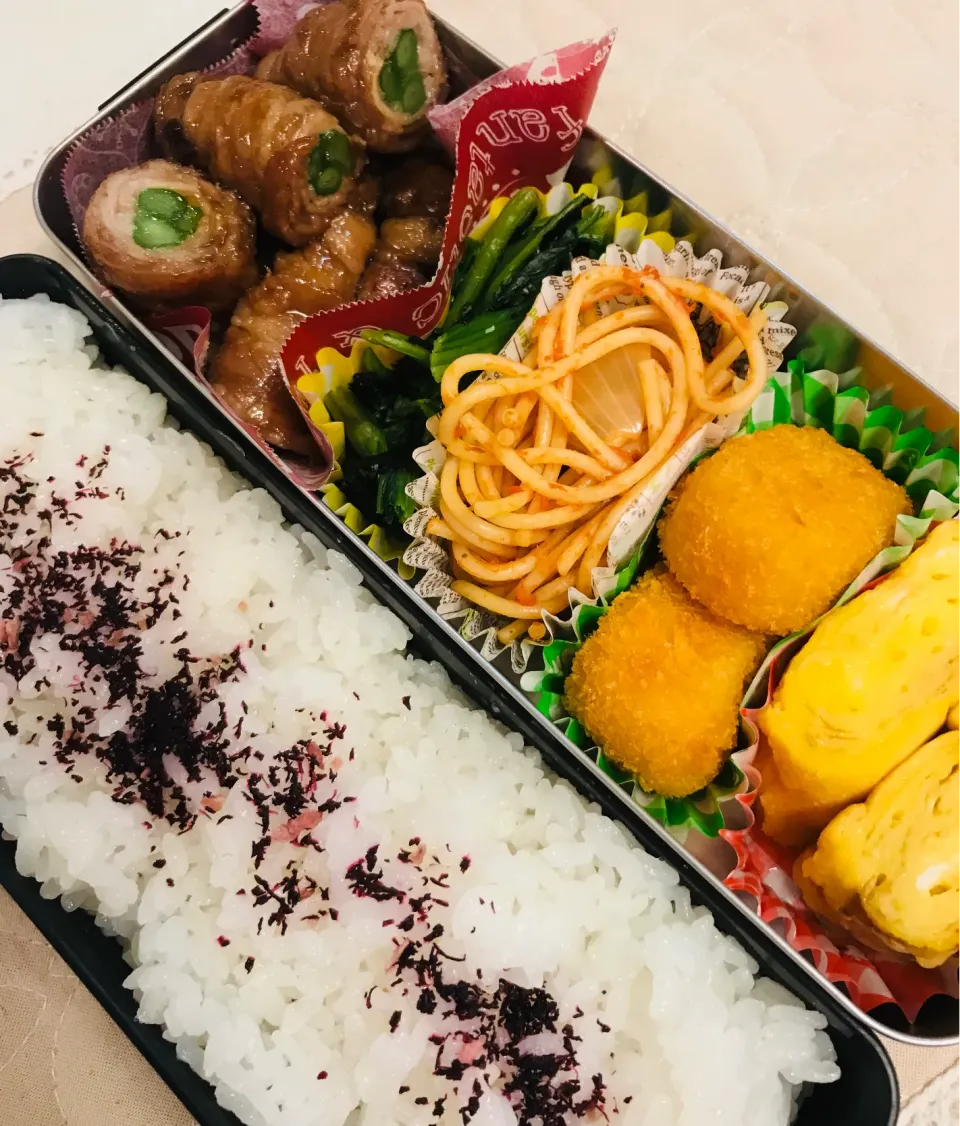 Snapdishの料理写真:高校生長男のお弁当🍱|だまさん