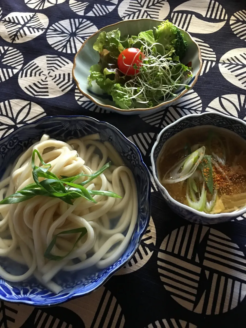 ＊釜揚げうどん＊きのこのかき玉つけ汁＊|じゅんじゅんさん