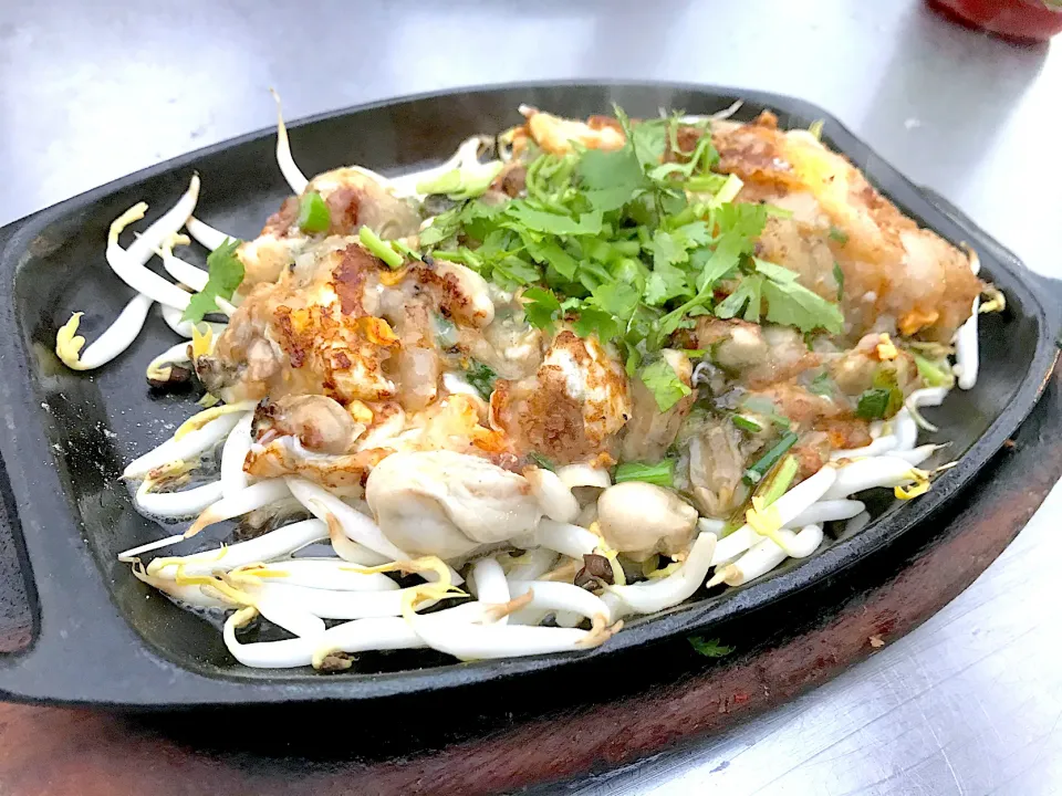 Fried oysters with egg|Sky Blueさん